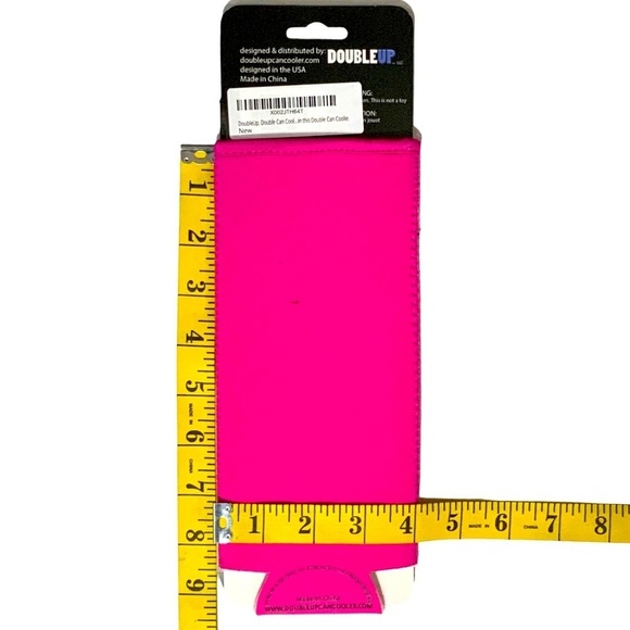 DoubleUp Can Cooler Double Can Holder Because One Is Never Enough Barbie Pink - Picture 4 of 14